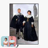 Tableau Personnalisé Portrait Photo Couple Royal Frederick van Velthuysen et son épouse