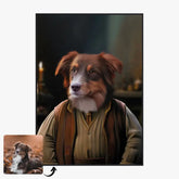 Tableau Personnalisé Portrait Animaux Sorcier Hagrid