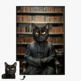 Tableau Personnalisé Portrait Animaux Sorcier Severus