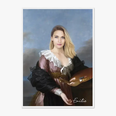 Tableau Personnalisé Portrait de Femme Autoportrait Elisabeth-Louise Vigée-Lebrun