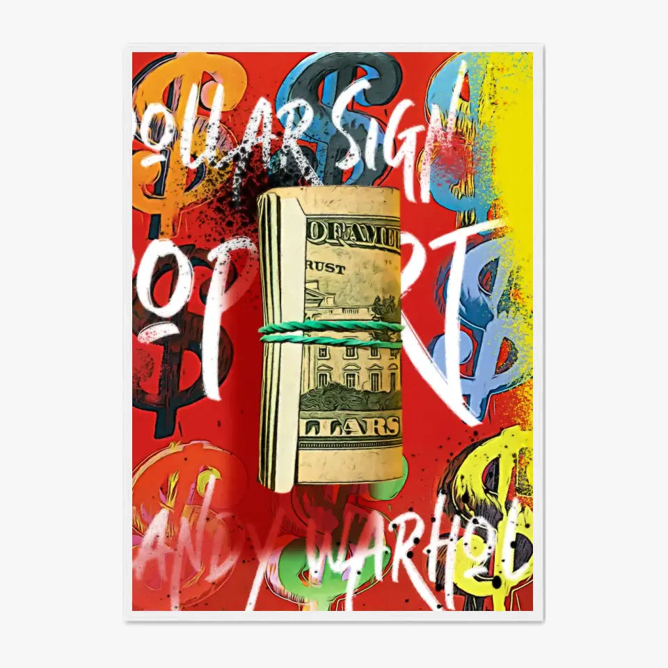 Affiche et Tableau Pop Art de Andy Warhol Dollars