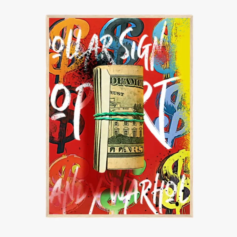 Affiche et Tableau Pop Art de Andy Warhol Dollars