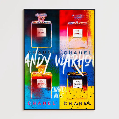 Affiche et Tableau Pop Art de Andy Warhol Chanel