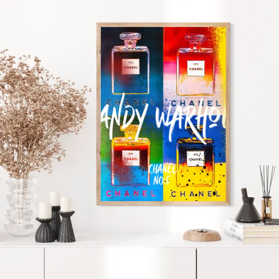 Affiche et Tableau Pop Art de Andy Warhol Chanel