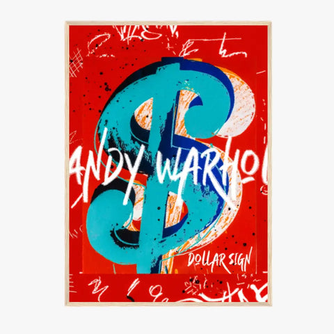 Affiche et Tableau Pop Art de Andy Warhol Dollar Sign