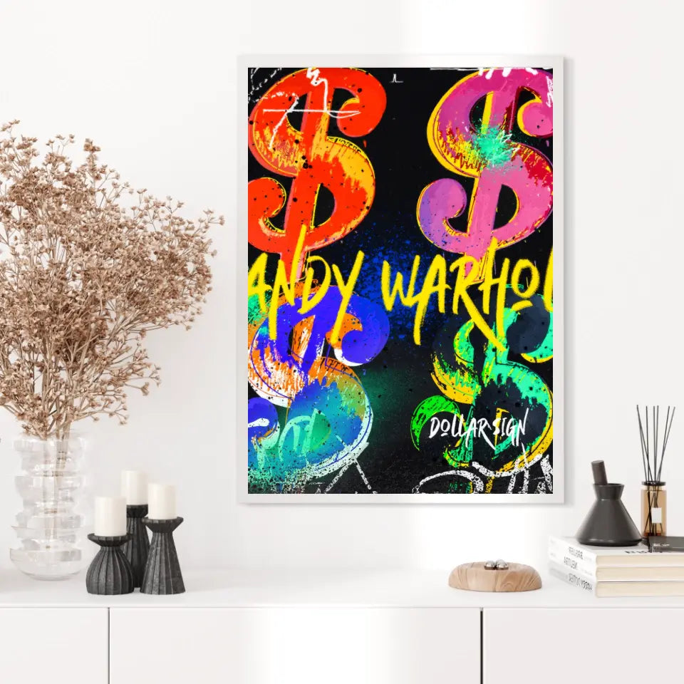 Affiche et Tableau Pop Art de Andy Warhol Dollars Signs