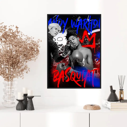 Affiche et Tableau Pop Art de Jean Michel Basquiat Boxe Andy Warhol