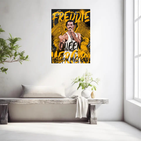 Affiche et Tableau Pop Art de Freddie Mercury