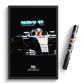 Affiche ou Tableau Mercedes W06 Lewis Hamilton Formule 1