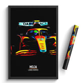 Affiche ou Tableau McLaren MCL36 Lando Norris Formule 1