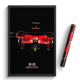 Affiche ou Tableau Ferrari SF-23 Charles Leclerc Formule 1