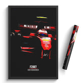 Affiche ou Tableau Ferrari F2007 Kimi Räikkönen Formule 1