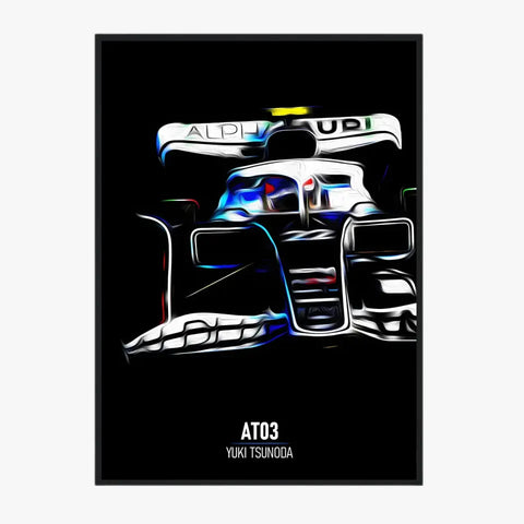 Affiche ou Tableau Alpha Tauri AT03 Yuki Tsunoda Formule 1