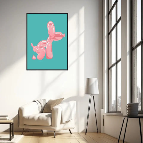 Affiche et Tableau Moderne Jeff Koons Balloon Dogs rose