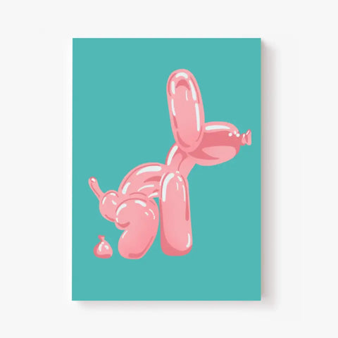 Affiche et Tableau Moderne Jeff Koons Balloon Dogs rose