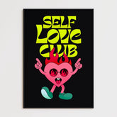 Affiche et Tableau Moderne Self Love Club Coeur