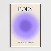 Affiche et Tableau Moderne Positive Nourish Your Body