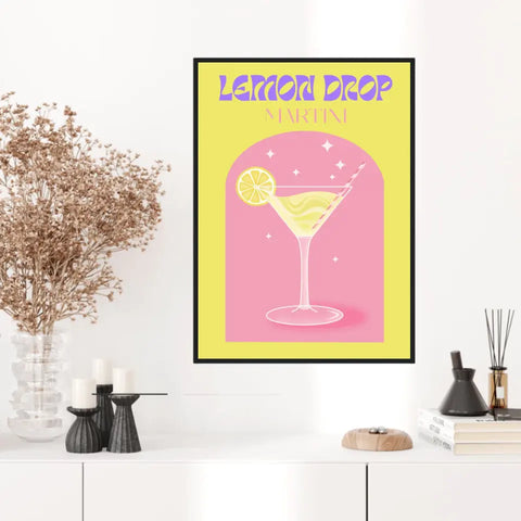 Affiche et Tableau Moderne Cocktail Lemon Drop Martini
