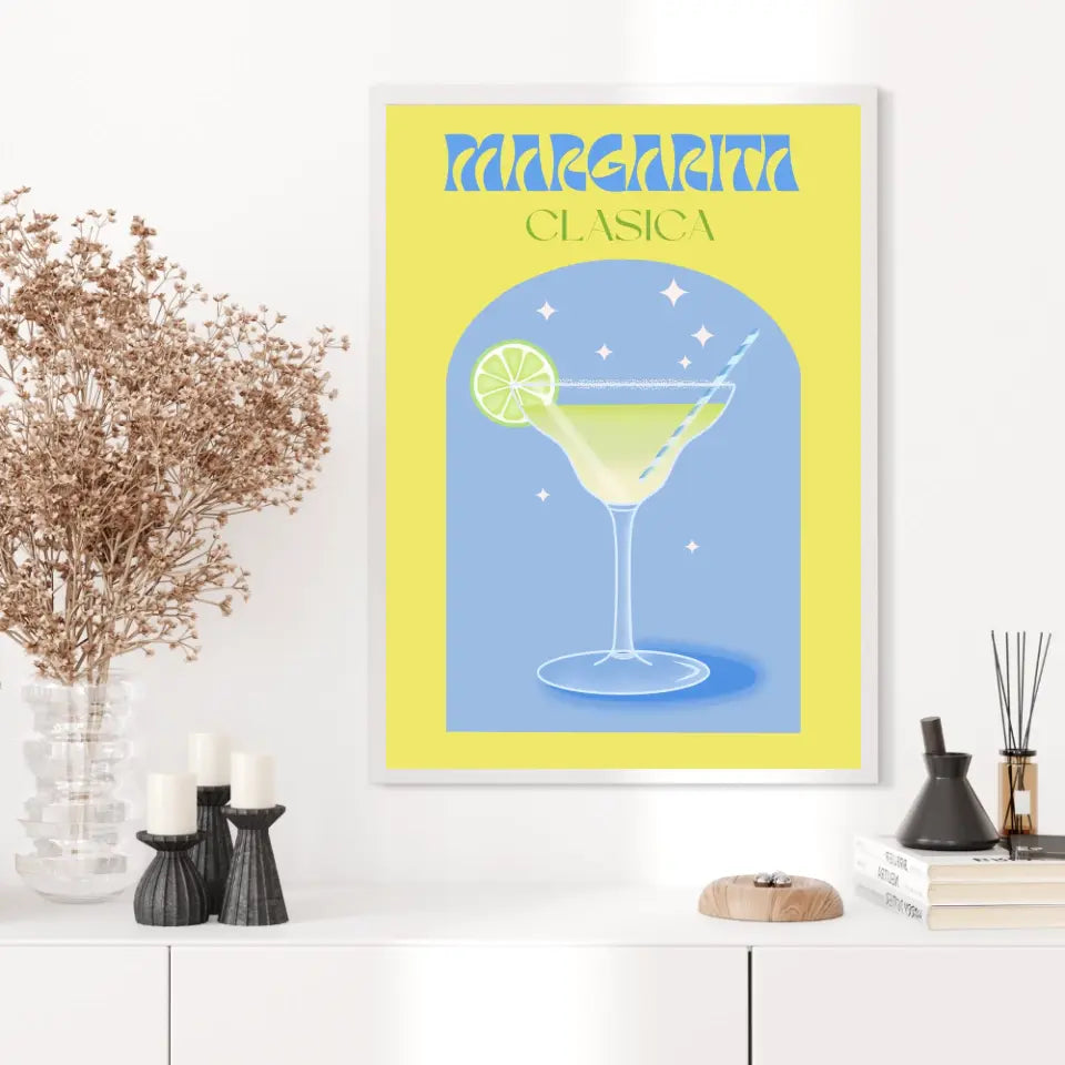 Affiche et Tableau Moderne Cocktail Margarita Clasica