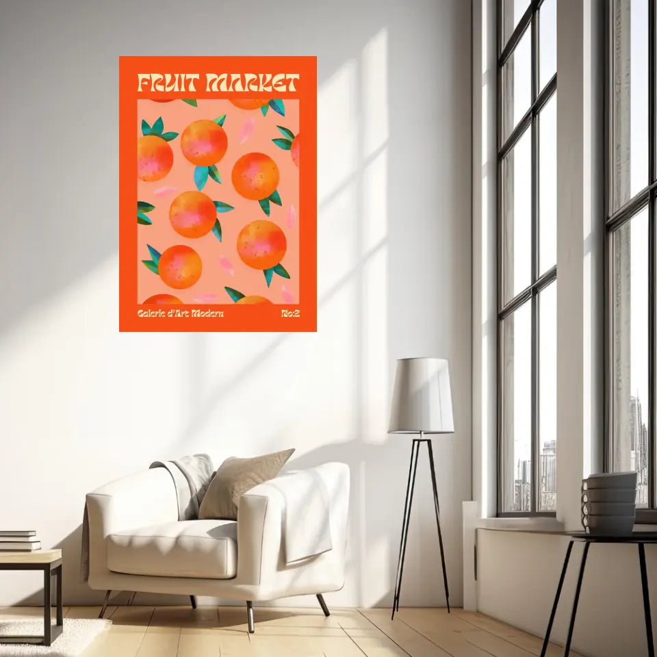 Affiche et Tableau Moderne Fruit Orange
