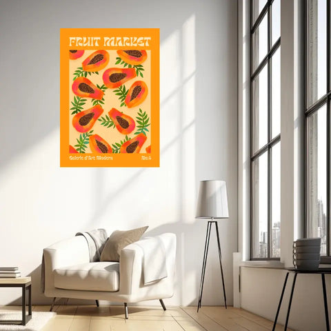 Affiche et Tableau Moderne Fruit Papaye