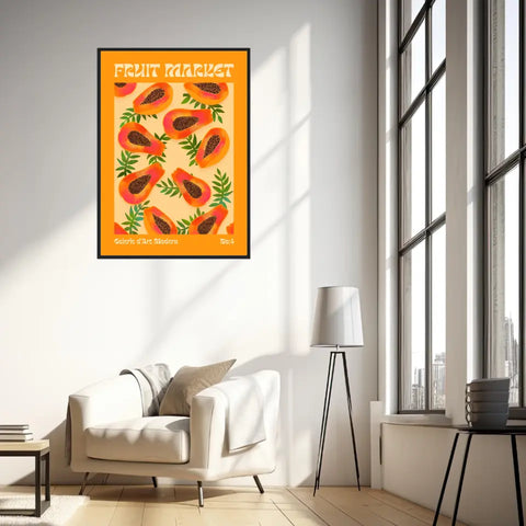 Affiche et Tableau Moderne Fruit Papaye