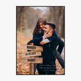 Tableau Prénom Personnalisé Couple Photo