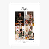 Tableau hommage anniversaire papa décédé