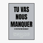 Toile Personnalisée Pot de Départ