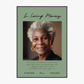 Affiche Photo Personnalisé Commémoration