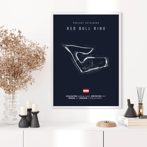 Affiche ou Tableau du Circuit de Formule 1 Red Bull Ring Projekt Spielberg Autriche