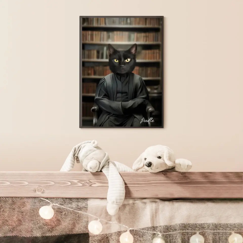 Tableau Personnalisé Portrait Animaux Sorcier Severus