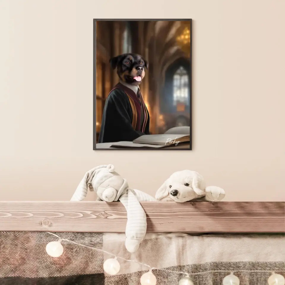 Tableau Personnalisé Portrait Animaux Sorcier Hermione