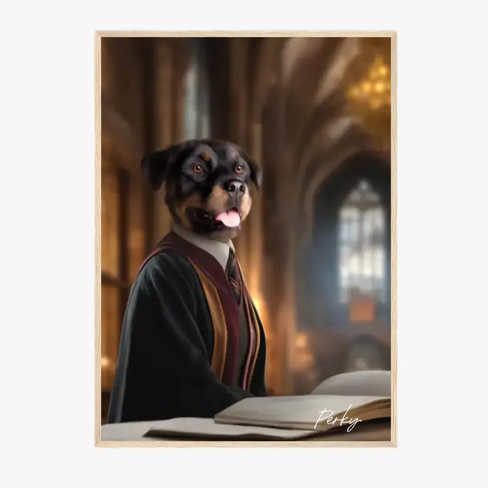 Tableau Personnalisé Portrait Animaux Sorcier Hermione