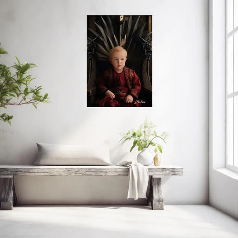 Tableau Personnalisé Photo Portrait Enfant Royal