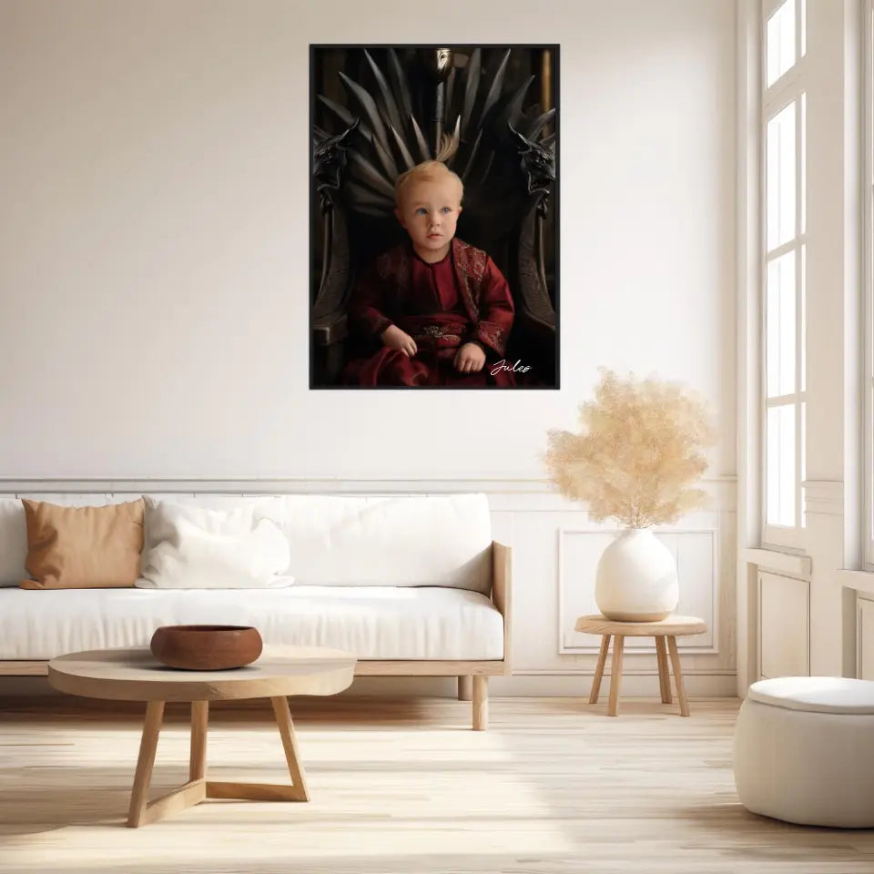 Tableau Personnalisé Photo Portrait Enfant Royal
