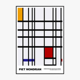 Piet Mondrian Composition With Yellow Blue And Red