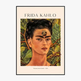 Affiche Frida Kahlo – Thinking About Death 1943