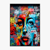 Affiche Et Tableau Street Art Visage Femme Graffiti