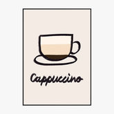 Affiche Et Tableau Minimaliste Cappuccino