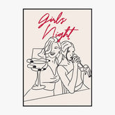 Affiche Et Tableau Minimaliste Girls Night