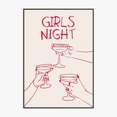 Affiche Et Tableau Minimaliste Girls Night 2