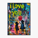 Affiche Et Tableau Street Art Girl with a Balloon