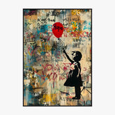 Affiche Et Tableau Street Art Girl With Balloon Hope