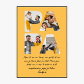 Tableau Famille Personnalisé Lettre Photo Papa