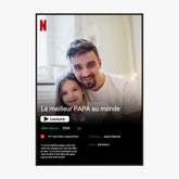 Affiche Personnalisée Poster Netflix Papa