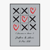 Affiche personnalisée Le Jeu Du Morpion