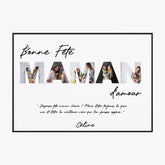 Affiche Personnalisée Fête Des Mères Photo Lettre Maman