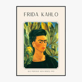Affiche Frida Kahlo – Self Portrait With Bonito 1941