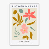 Tableau Fleurs Flower Market Santorini